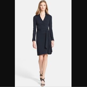 Diane Von Furstenberg Jeanne Two Dress wrap Navy
